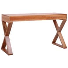 Greatstore Počítačový stůl přírodní 132x47x77 cm masivní mahagonové dřevo
