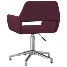 shumee Otočná kancelářská židle fialová textil