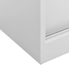 Vidaxl Kancelářská skříň posuvné dveře světle šedá 90x40x90 cm ocel