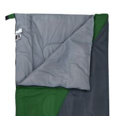 Greatstore Lehký dekový spací pytel zelený 1100 g 10 °C