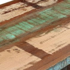 Greatstore Psací stůl se skříňkami masivní recyklované dřevo 140x50x77 cm