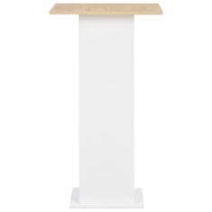 Greatstore Barový stůl bílý 60 x 60 x 110 cm