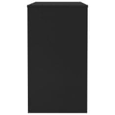 shumee Psací stůl černý 90 x 40 x 72 cm dřevotříska