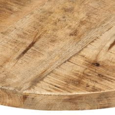 Vidaxl Stolní deska masivní mangovníkové dřevo kulatá 25–27 mm 50 cm