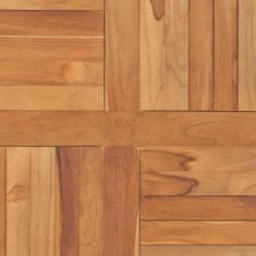 Vidaxl Stolní deska masivní teakové dřevo čtvercová 80 x 80 x 2,5 cm