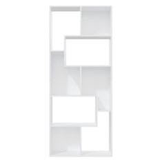 shumee Knihovna bílá 67 x 24 x 161 cm dřevotříska