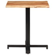 Greatstore Bistro stolek s živou hranou 70x70x75 cm masivní akáciové dřevo