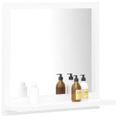 Vidaxl Koupelnové zrcadlo bílé 40 x 10,5 x 37 cm dřevotříska