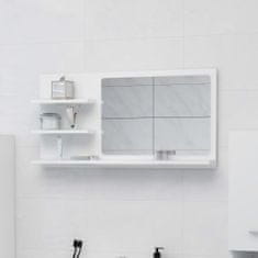 Greatstore Koupelnové zrcadlo bílé 90 x 10,5 x 45 cm dřevotříska