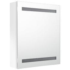 Vidaxl LED koupelnová zrcadlová skříňka zářivě bílá 50 x 14 x 60 cm