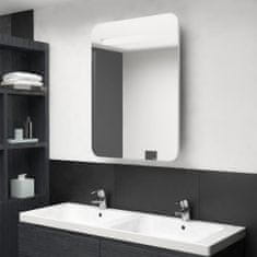 Vidaxl LED koupelnová zrcadlová skříňka zářivě bílá 60 x 11 x 80 cm