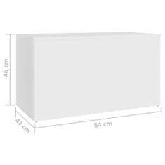shumee Úložná truhla bílá 84 x 42 x 46 cm dřevotříska