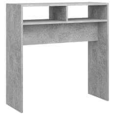 Vidaxl Konzolový stolek betonově šedý 78 x 30 x 80 cm dřevotříska