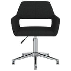 Greatstore Otočná kancelářská židle černá textil
