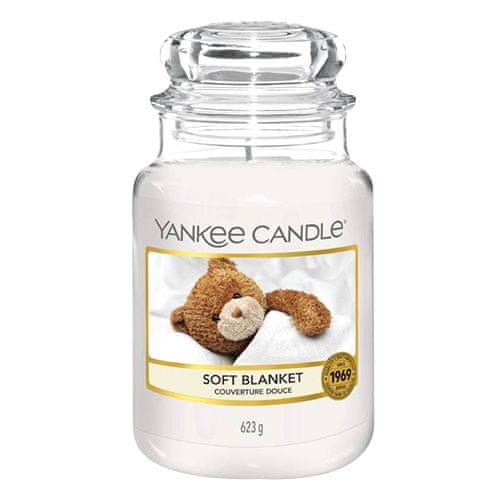 Yankee Candle Svíčka ve skleněné dóze , Jemná přikrývka, 623 g
