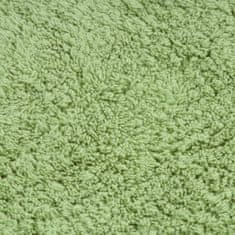 Greatstore Sada koupelnových předložek 2 kusy textilní zelená
