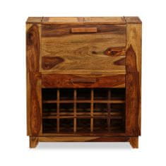 Greatstore Barová skříňka z masivního sheeshamového dřeva, 85x40x95 cm