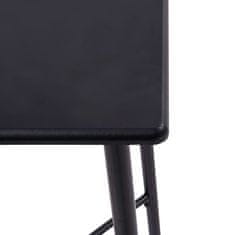 Greatstore Barový stůl černý 60 x 60 x 111 cm MDF