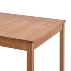 Greatstore Jídelní stůl medově hnědý 140 x 70 x 73 cm borové dřevo