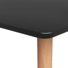 Greatstore Barový stůl černý 120 x 60 x 105 cm