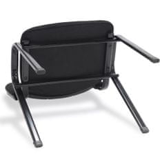 Greatstore Stohovatelné kancelářské židle 4 ks textilní černé