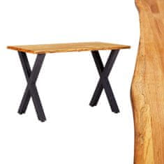 Greatstore Jídelní stůl přírodní 120 x 65 x 75 cm masivní dubové dřevo