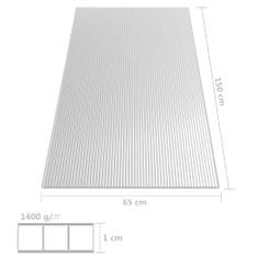 Greatstore Polykarbonátové desky 2 ks 10 mm 150 x 65 cm