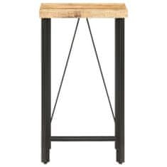 Greatstore Barový stůl 60 x 60 x 107 cm hrubé mangovníkové dřevo