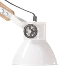 Greatstore Nástěnná lampa industriální styl bílá kulatá E27
