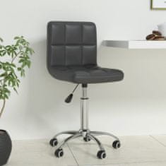 Greatstore Otočná kancelářská židle šedá umělá kůže