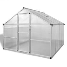shumee Zpevněný hliníkový skleník se základním rámem 6,05 m2