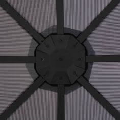 shumee Altán se střechou hliník 3 x 3 m černý