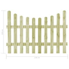 Greatstore Zahradní brána impregnovaná borovice 170 x 120 cm