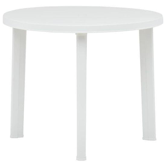 Petromila Zahradní stůl bílý 89 cm plast