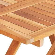 Greatstore Skládací bistro stolek 60 x 60 x 65 cm masivní teakové dřevo