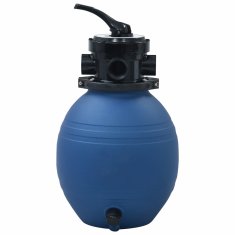 shumee Bazénová písková filtrace s 4polohovým ventilem modrá 300 mm