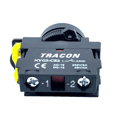 Tracon Electric Klasické tlačítko červené 