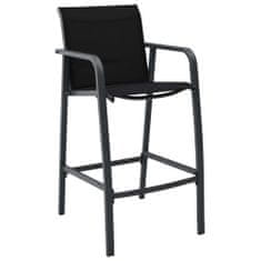 Petromila Zahradní barové židle 2 ks černé textilen