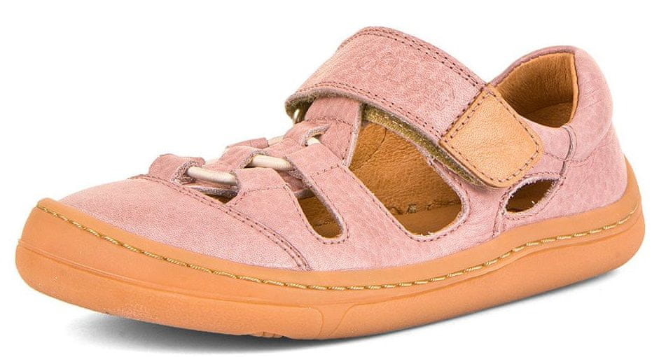 Froddo dívčí kožené barefoot sandály G3150217-5 růžová 30