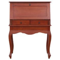 Vidaxl 283841 Secretary Desk Brown 78x42x103 cm Solid Mahogany Wood
