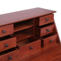 Vidaxl 283841 Secretary Desk Brown 78x42x103 cm Solid Mahogany Wood