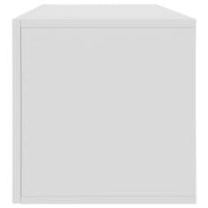 Greatstore Úložný box na LP desky bílý 71 x 34 x 36 cm dřevotříska