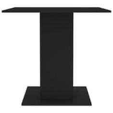 Vidaxl Jídelní stůl černý 80 x 80 x 75 cm dřevotříska