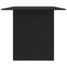 Vidaxl Jídelní stůl černý 180 x 90 x 76 cm dřevotříska