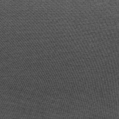 Greatstore Dílčí rohová pohovka s poduškou textil tmavě šedá