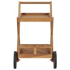 Greatstore Čajový vozík masivní teakové dřevo