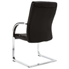 shumee Konzolová kancelářská židle černá umělá kůže