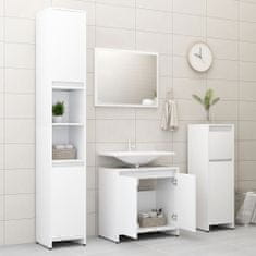 Greatstore 3dílný set koupelnového nábytku bílý dřevotříska
