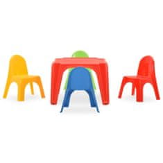 shumee Dětský stůl s židlemi PP