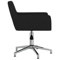 Greatstore Otočná kancelářská židle černá textil